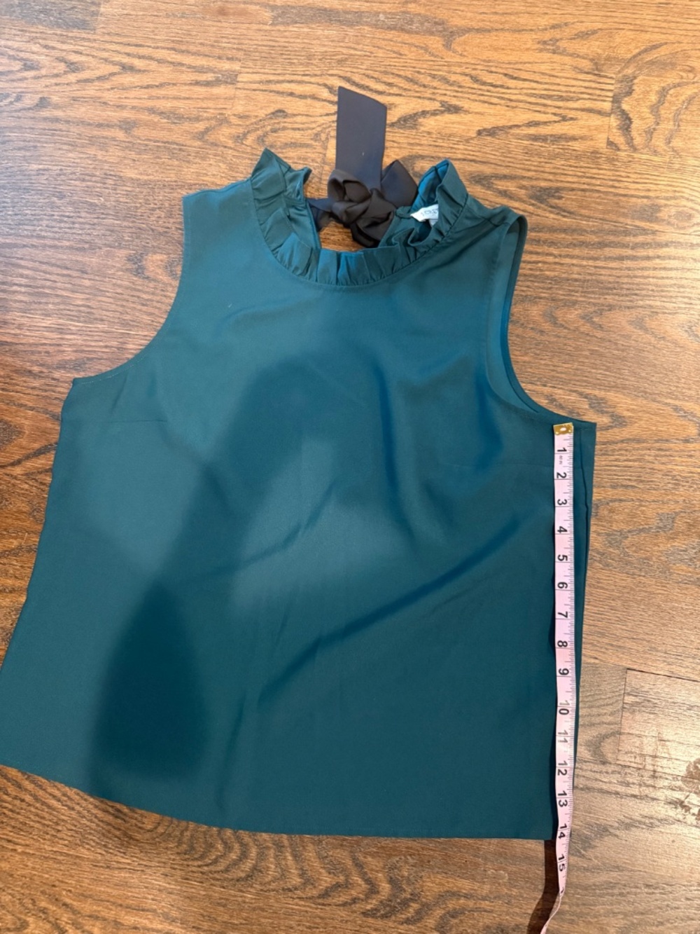 J Crew Factory  Ruffleneck Bow Back Top - Picture 5 of 5